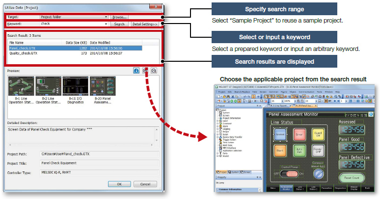 Utilize data (Projects)