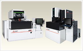 Electrical-discharge Machines : Complicated shapes can easily be manufactured by both first timer and long time users.  Mitsubishi Electric die-sinking EDMs and Wire-cut EDMs enhance productivity with high-speed and high-accuracy machining.  Besides mold making, it is also recognized as a great tool in manufacturing high reliable parts used in aircraft and IT industries.