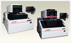 Wire-cut EDMs : Abundant lineup corresponding to needs for everything from parts machining to ultra-high accurate mold machining. Mitsubishi Electric helps to enhance productivity by providing total solutions covering machines, power supplies, adaptive control, automation systems and networks.