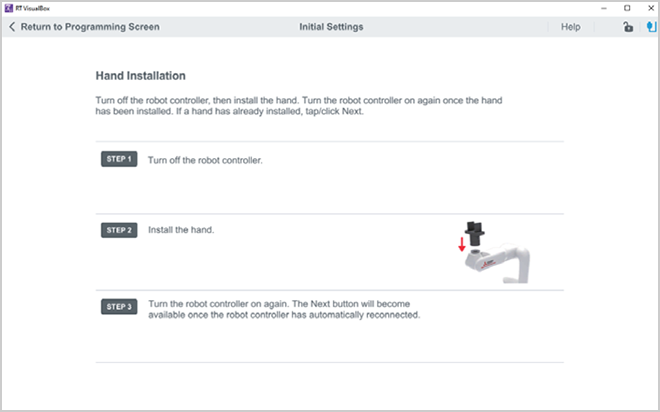 Easy setting gripper 3