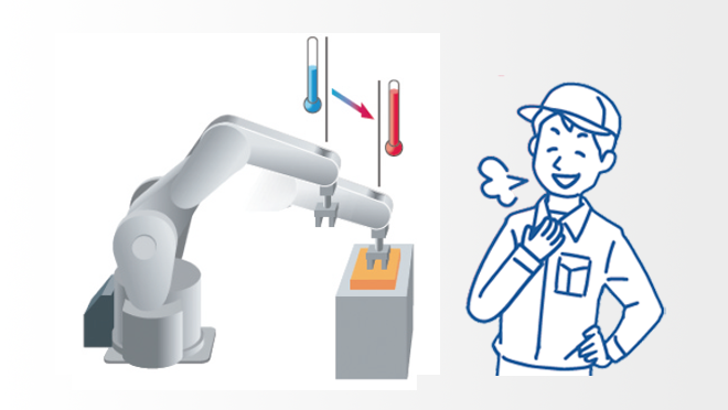 Robot mechanism thermal compensation function