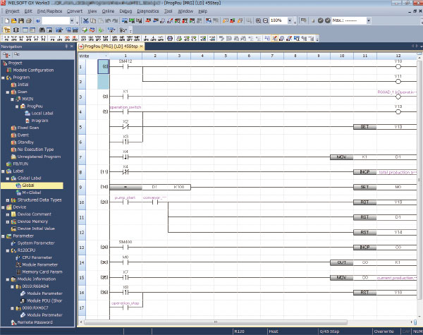 Programmable controller engineering software MELSOFT GX Works3