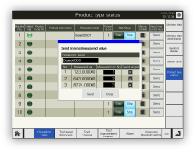 Internal measurement value transmission screen