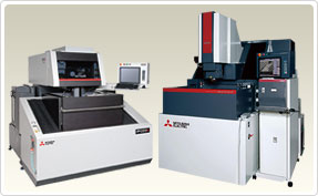 Electrical-discharge Machines : Complicated shapes can easily be manufactured by both first timer and long time users.  Mitsubishi Electric die-sinking EDMs and Wire-cut EDMs enhance productivity with high-speed and high-accuracy machining.  Besides mold making, it is also recognized as a great tool in manufacturing high reliable parts used in aircraft and IT industries.