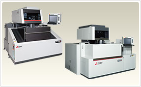 Wire-cut EDMs : Abundant lineup corresponding to needs for everything from parts machining to ultra-high accurate mold machining. Mitsubishi Electric helps to enhance productivity by providing total solutions covering machines, power supplies, adaptive control, automation systems and networks.