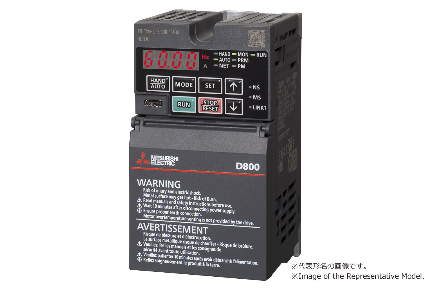 FR-D820S-0.2K-014-EPA-60 Features Inverters-FREQROL Search by