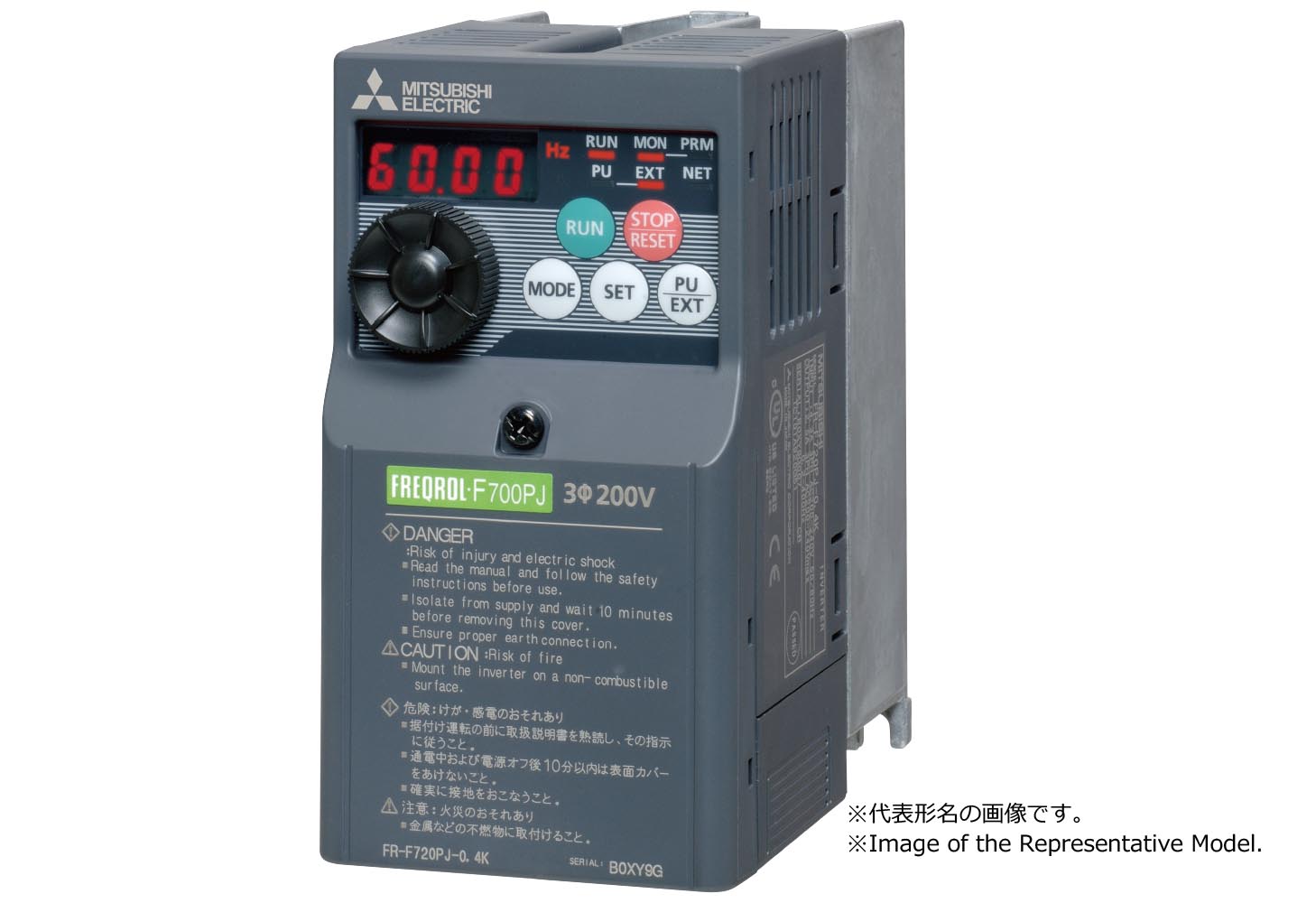 三菱 MITSUBISHI FR-F740PJ-3.7 FR-F740PJ-3.7K Features Inverters-FREQROL Search by specification