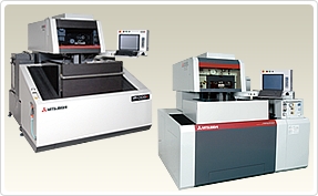 Wire-cut EDMs : Abundant lineup corresponding to needs for everything from parts machining to ultra-high accurate mold machining. Mitsubishi Electric helps to enhance productivity by providing total solutions covering machines, power supplies, adaptive control, automation systems and networks.