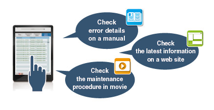 Quickly check the necessary information and reduce downtime