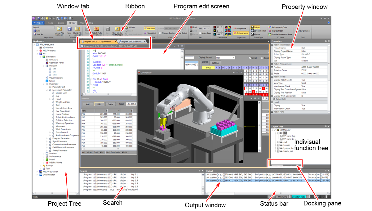 Màn hình vận hành RT ToolBox3