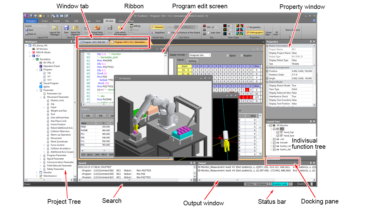 Màn hình vận hành RT ToolBox3