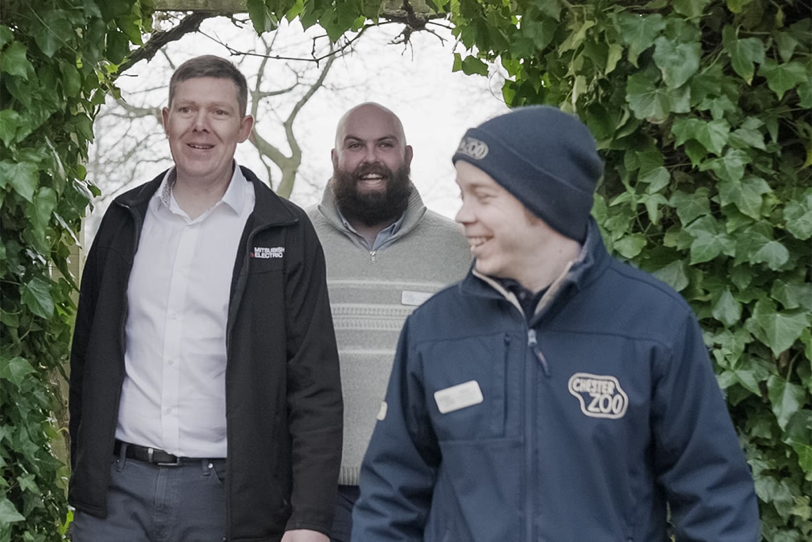 Mitsubishi Electric x Chester Zoo. Warm collaboration created by heat pump technology