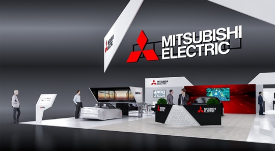 Rendition of Mitsubishi Electric's CES 2019 booth