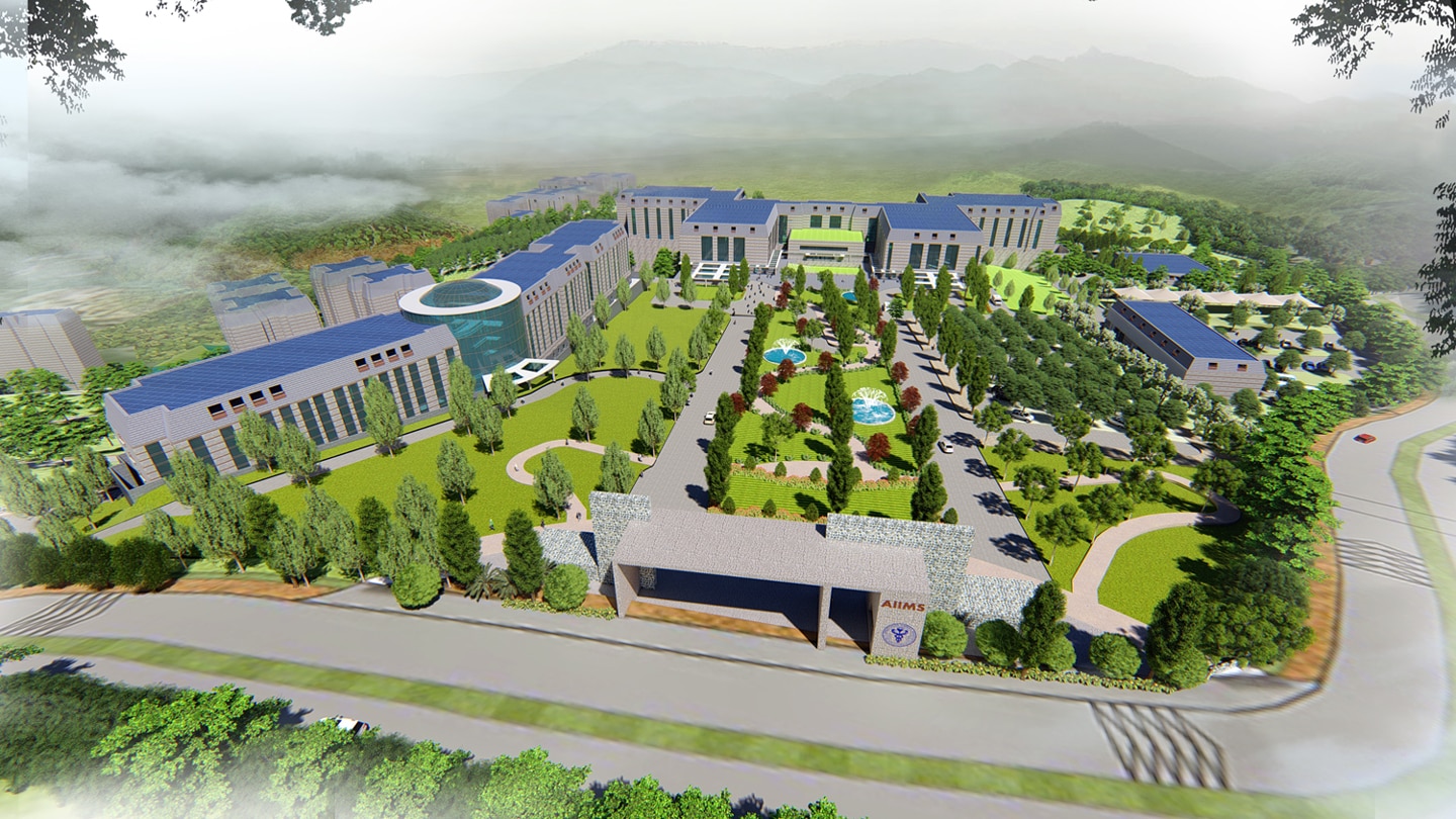 Rendering of AIIMS