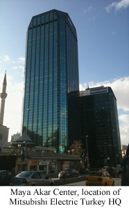 Maya Akar Center, location of Mitsubishi Electric Turkey HQ