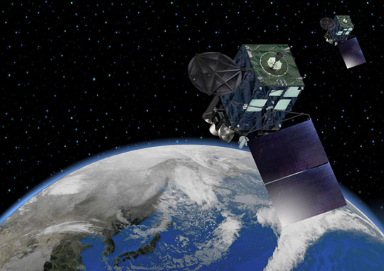 Rendering of Himawari-8 in Orbit