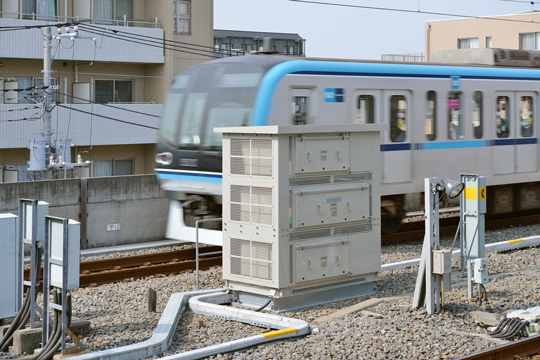 S-EIV<sup>®</sup> installed on end of platform at Myoden station