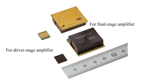 Silicon RF high-output MOSFET module pair