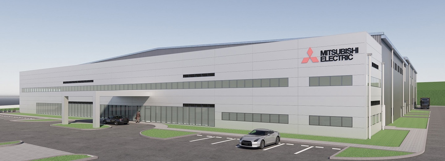 Representation of Mitsubishi Electric's new factory in India (CG illustration)
